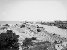 Harbor entrance, Ashtabula, Ohio, c1900. Creator: Unknown