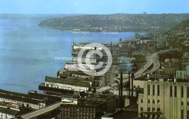 Harbor Freeway, Seattle, Washington, USA, 1957. Artist: Unknown