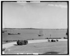 Harbor from Fort Allen Park, Portland, Me., c1904. Creator: Unknown