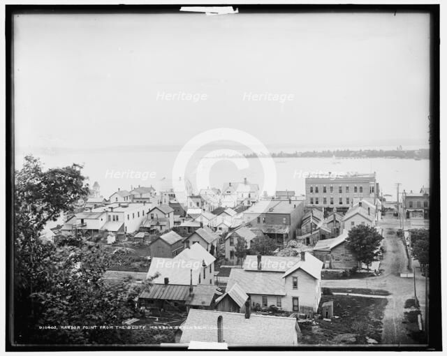 Harbor Point from the bluff, Harbor Springs, Mich., c1901. Creator: Unknown.