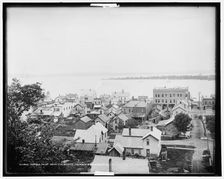 Harbor Point from the bluff, Harbor Springs, Mich., c1901. Creator: Unknown