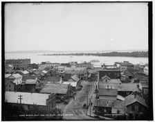 Harbor Point from the bluff, Harbor Springs, between 1890 and 1901. Creator: Unknown