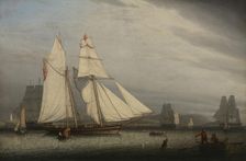 Harbor Scene, 1842. Creator: Robert Salmon