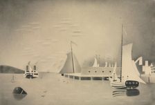 Harbor Scene, 1850s or 60s. Creator: Mary Altha Nims (American, 1817-1907)