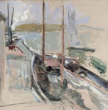 Harbor Scene, c1900. Creator: John Henry Twachtman