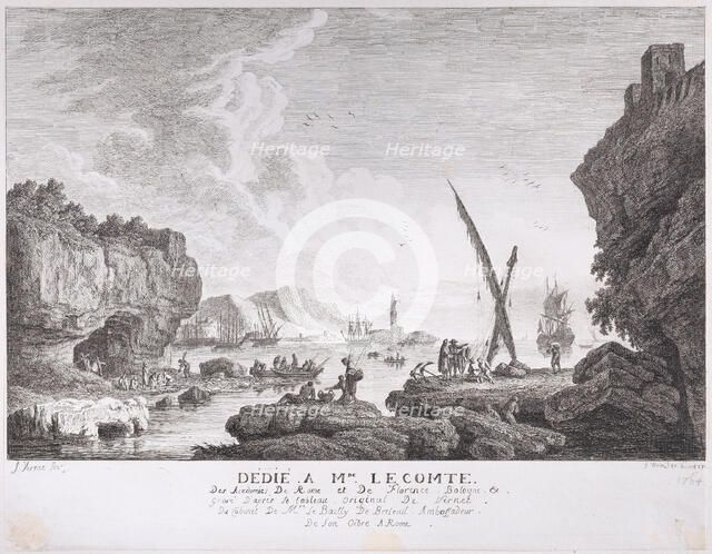 Harbor Scene, ca. 1764. Creator: Franz Edmund Weirotter.