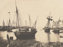 Harbor Scene, ca. 1855. Creator: Attributed to Thomas Sutton