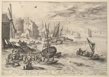 Harbor Scene. Creator: Crispijn de Passe I