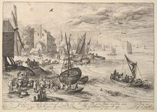 Harbor Scene. Creator: Crispijn de Passe I