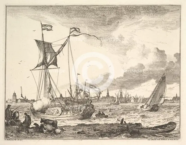 Harbor Scene. Creator: Ludolf Backhuysen I.