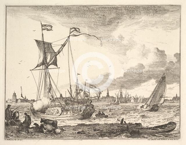 Harbor Scene. Creator: Ludolf Backhuysen I.