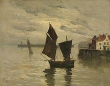 Harbor Scene, undated. Creator: Frank Boggs (American, 1855-1926)