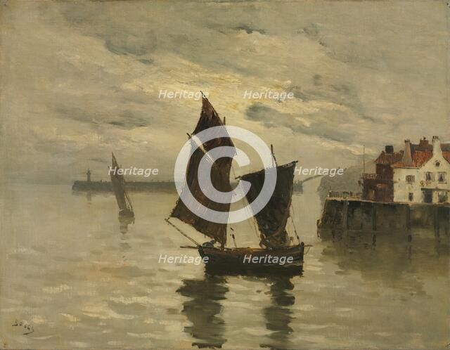 Harbor Scene, undated. Creator: Frank Boggs (American, 1855-1926).