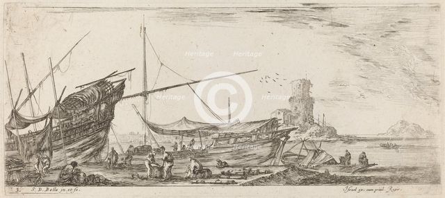 Harbor View, 1644. Creator: Stefano della Bella.