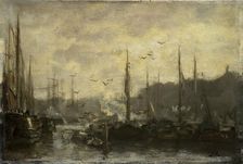 Harbor View, c.1887. Creator: Jacob Henricus Maris