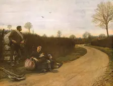 Hard Times 1885, (c1930). Creator: Hubert von Herkomer