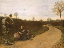 Hard Times 1885, (c1930). Creator: Hubert von Herkomer