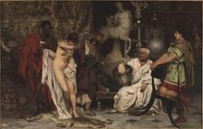 Hard Decision - The Girl or the Vase?, 1887. Creator: Siemiradzki, Henryk (1843-1902)