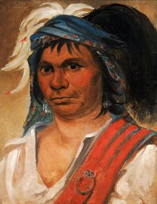 Hard Hickory, an Amiable Man, 1831. Creator: George Catlin