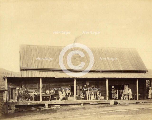 Hard Labor Convicts at Work in the Shop, 1891. Creator: Aleksei Kuznetsov.