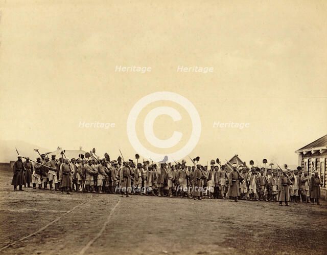 Hard Labor Convicts Returning from Work, 1891. Creator: Aleksei Kuznetsov.