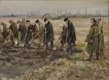 Hard labor for rich merchants, nobles and criminals during the years of revolution, 1919-1921