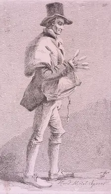 Hard Metal Spoons Cries of London, 1819. Artist: John Thomas Smith