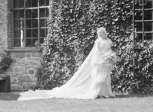 Harden, Rosemary, Miss, at her wedding, between 1928 and 1942. Creator: Arnold Genthe