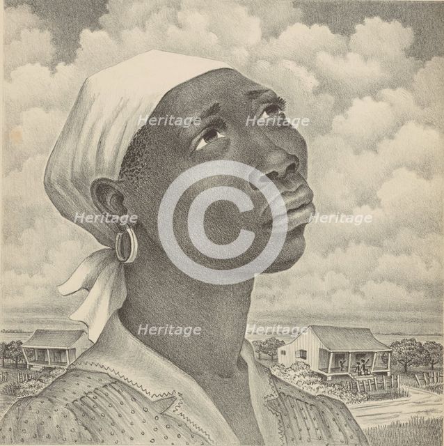 Harding Field, ca.1943. Creator: Caroline Durieux.