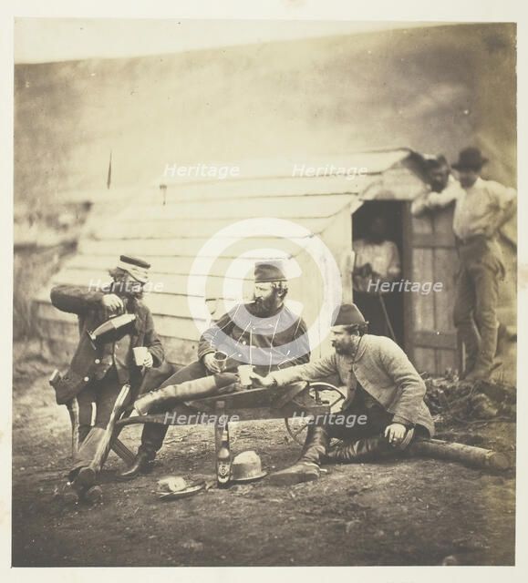 Hardships in the Camp, 1855. Creator: Roger Fenton.