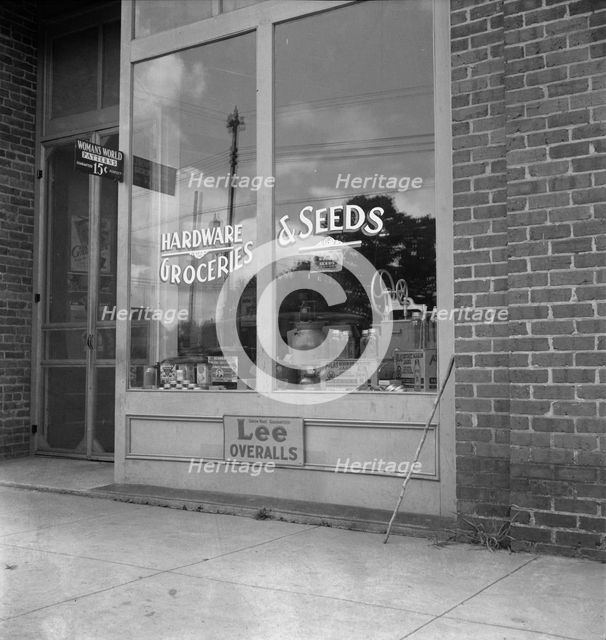 Hardware store, Silver City, North Carolina, 1939. Creator: Dorothea Lange.