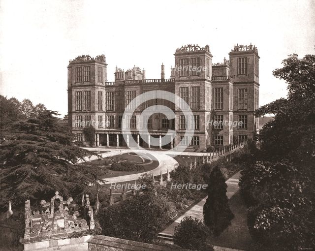 Hardwick Hall, Derbyshire, 1894. Creator: Unknown.