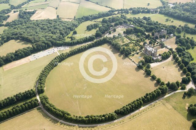 Hardwick Hall, Hardwick Old Hall and surrounding landscape park, Derbyshire, 2018. Creator: Historic England.