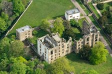 Hardwick Old Hall, a ruined early 16th century Great Hall, Derbyshire, 2025. Creator: Robyn Andrews