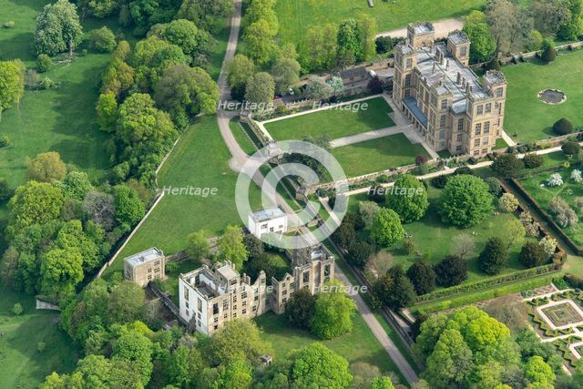 Hardwick Old Hall and Hardwick Hall, Derbyshire, 2025. Creator: Robyn Andrews.