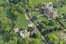 Hardwick Old Hall and Hardwick Hall, Derbyshire, 2025. Creator: Robyn Andrews