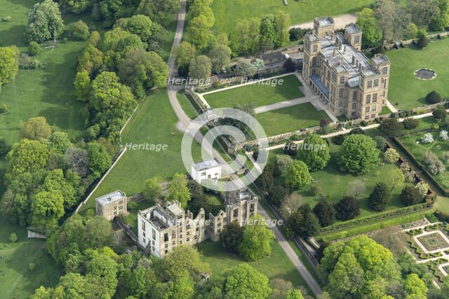 Hardwick Old Hall and Hardwick Hall, Derbyshire, 2025. Creator: Robyn Andrews.