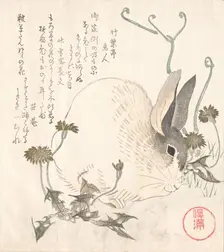 Hare and Dandelion?, probably 1820. Creator: Kubo Shunman
