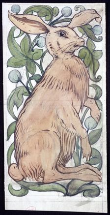 Hare c1859-1917. Artist: William de Morgan