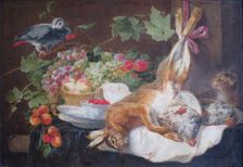Hare, Fruit and Parrot, 1647. Creator: Jan Fyt
