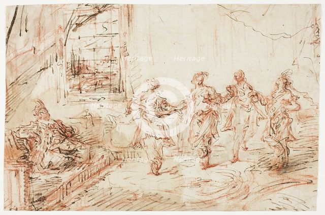 Harem Scene, n.d. Creator: Francesco Guardi.