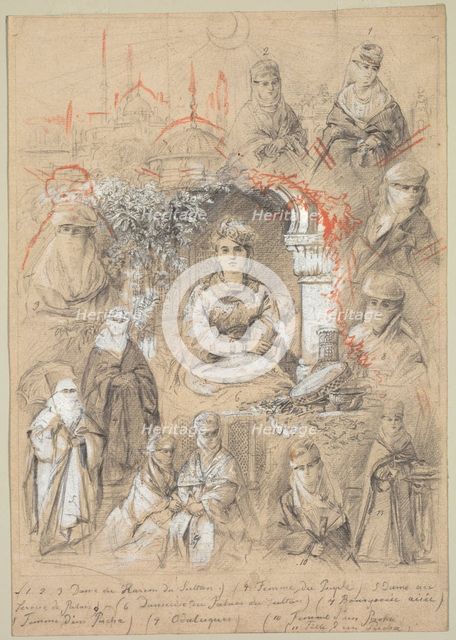 Harem Women, 1800s. Creator: Anonymous.
