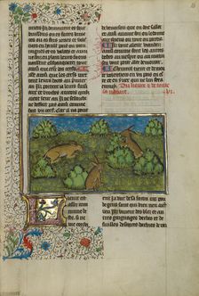 Hares; Livre de la Chasse, about 1430-1440. Creator: Unknown
