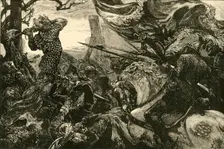 Harold at the Battle of Hastings (1066), 1890. Creator: Unknown