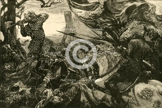 'Harold at the Battle of Hastings', (1066), 1890.   Creator: Unknown.