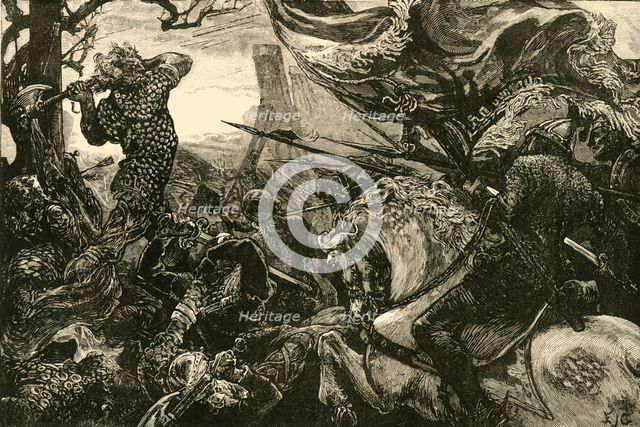 'Harold at the Battle of Hastings', (1066), 1890.   Creator: Unknown.