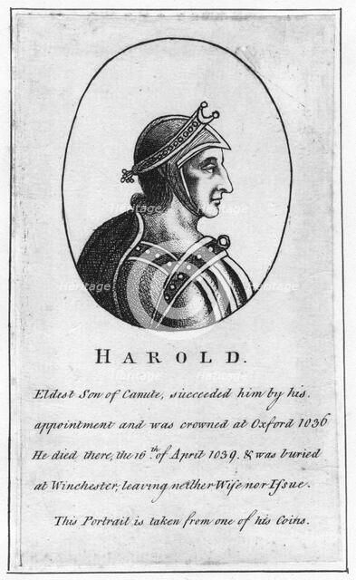 Harold Harefoot, (c1015-1040). Artist: Unknown