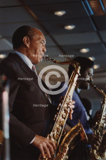 Harold Land, Jazz Inn Party, Nordwijk, Netherlands, 1989. Creator: Brian Foskett.