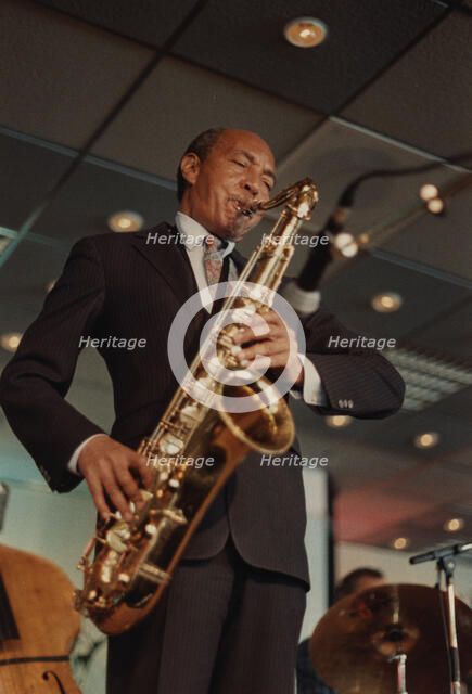 Harold Land, Jazz Inn Party, Nordwijk, Netherlands, 1989. Creator: Brian Foskett.