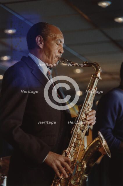 Harold Land, Jazz Inn Party, Nordwijk, Netherlands, 1989. Creator: Brian Foskett.